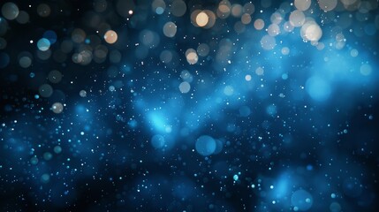 Obraz premium Abstract Blue Bokeh Background