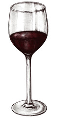 Colorful red wine isolated png transparent