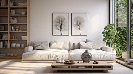 Stylish Modern Minimalist Living Room
