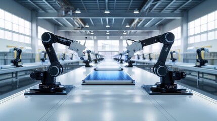 Industrial Robotic Arms Assembly