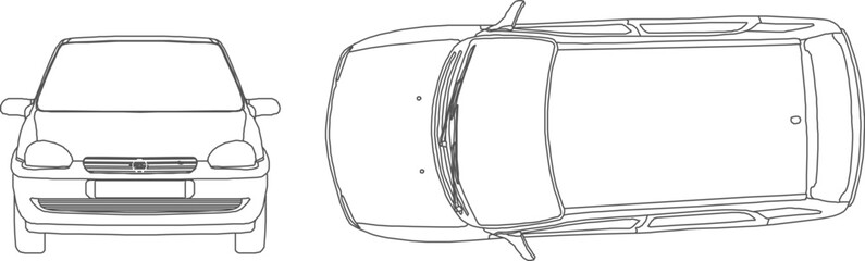 Sketch illustration vector detailed design drawing of 4 wheel drive car transportation vehicle for adventure 