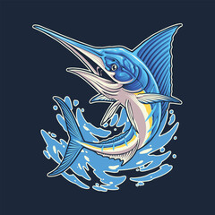 yellowfin tuna icon logo illustration