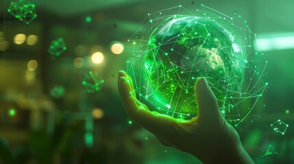 The digital globe hologram