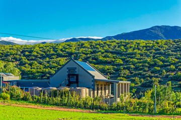 Environmentally friendly home with solar panels and rain water tanks in the Little Karoo near...