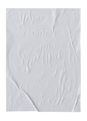 White crinkled paper design element