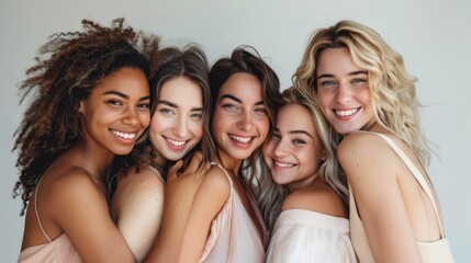 Fototapeta premium The group of smiling friends