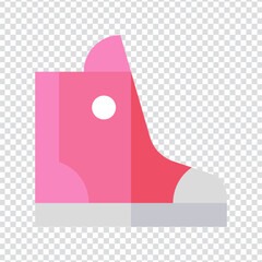 Sneakers icon vector design. flat vector illustration. Pixel perfect 64 x 64. Vector illustration simple symbol in eps 10