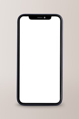 Mobile phone screen mockup png digital device