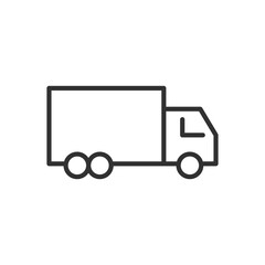 Truck, linear icon. Line with editable stroke