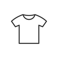 T-shirt, linear icon. Line with editable stroke