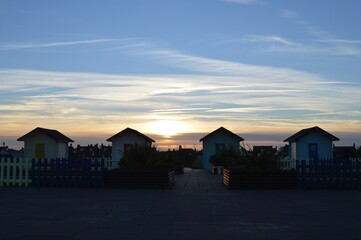 sunset on the beach