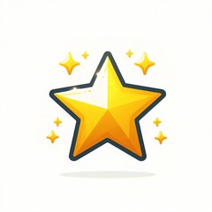 Obraz premium golden star icon