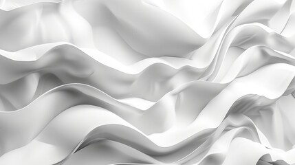 Obraz premium Abstract White Wavy Texture Background