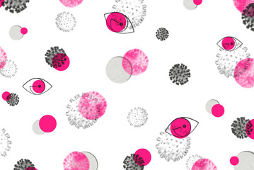 Pink infectious coronavirus outbreak