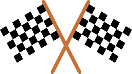 Fototapeta premium Finish checkered flags vector images or clipart for project or background