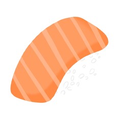 Sushi salmon illustration clipart design