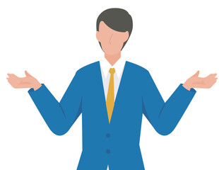 比較検討をする男性のビジネスパーソン