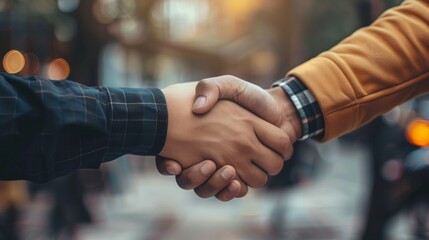 Trust and Success Powerful Handshake Symbolizing Business Collaboration