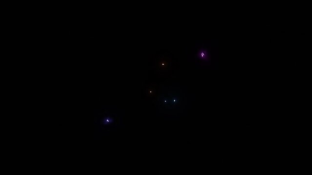 Cosmic Countdown: Ten Seconds To Launch. A mesmerizing countdown from ten to zero, visualized with glowing streaks of light in the cosmic void.