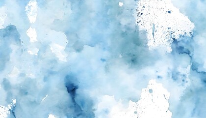 Fototapeta premium Abstract watercolor paint background light blue