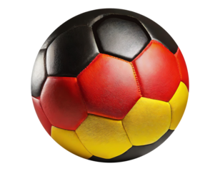 one soccer ball or football with the german colors