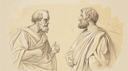 Fototapeta premium Galatians 2: Apostleship, Justification, Faith, Beige Background, Copyspace