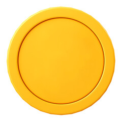 Gold coin png, 3D money sticker, financial business graphic on transparent background