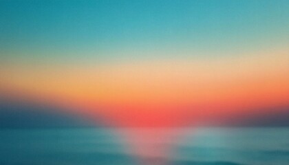 Obraz premium Grainy gradient background teal orange red blue retro noise texture