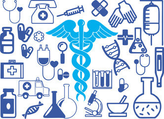 Print, medical signs, Medicine & Heath Care, Medical icon set. Containing doctor, medicine, hospital, treatment, healthcare, nurse, pills, clinic and more. Solid vector icons collection.