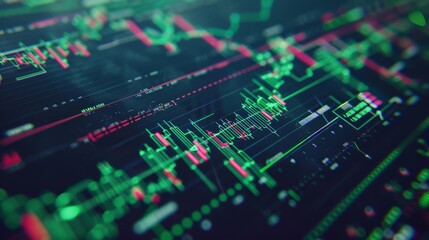 The digital stock chart