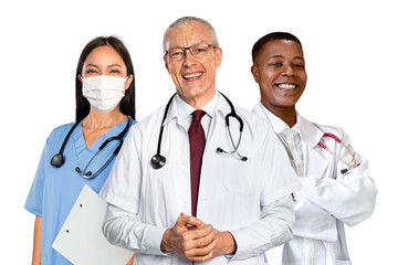 Fototapeta premium Healthcare workers png sticker, transparent background