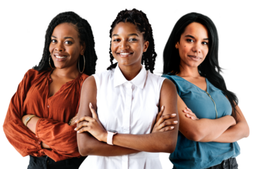 Png women in startup business sticker, transparent background