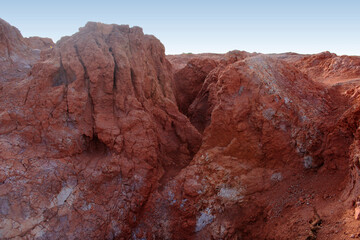 reddish mountainous landscape