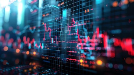 Obraz premium Business concept data background