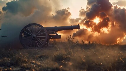 A replica of a cannon fired by federal soldiers between 1961 and 1965.