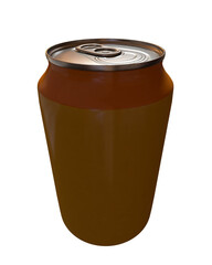 tin can isolated on white