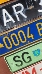 international car automobile license plate mark