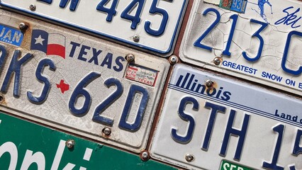 international car automobile license plate mark