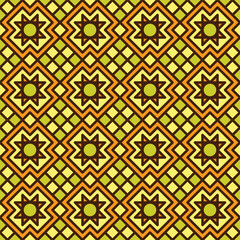 Vector geometric ornament in ethnic style. Abstract seamless pattern with EPS 10.Simple modern background texture. Repeat geo design