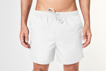 PNG men's board shorts mockup