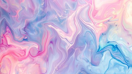 Fototapeta premium Enchanting Pastel Unicorn Marble, Soft Holographic Background