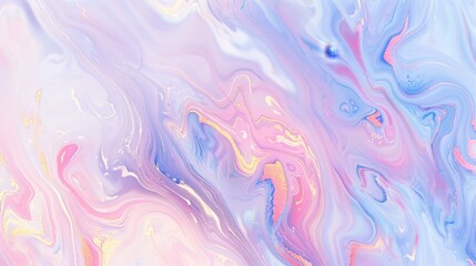 Enchanting Pastel Unicorn Marble, Soft Holographic Background