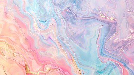 Enchanting Pastel Unicorn Marble, Soft Holographic Background