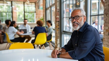 The senior professional in office