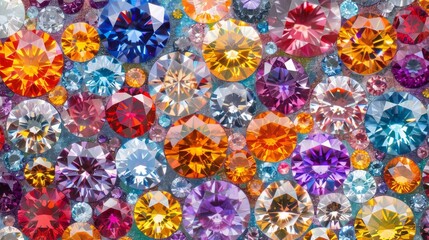 diamond pattern background with sparkling gemstones and rich jewel tones