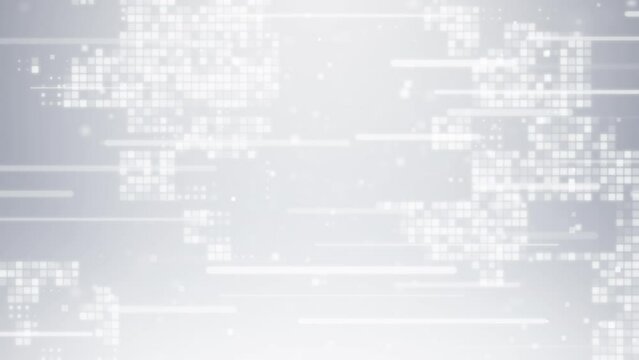Abstract white particle business corporate digital technology on elegant clean gray Background. Modern motion pattern graphic network cyberspace concept.