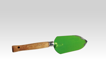 Garden shovel green.