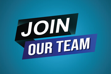 join our team word concept vector illustration with modern futuristic 3d style for landing page template ui web mobile app poster banner flyer background gift card coupon label wallpaper

