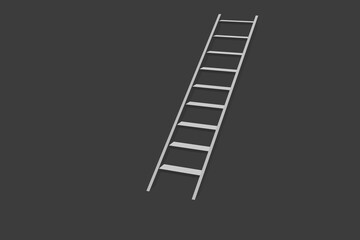 Ladder on a dark background.