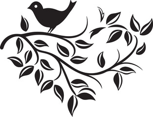 Obraz premium Branching Out Birds Haven Leafy Refuge Birds Sanctuary